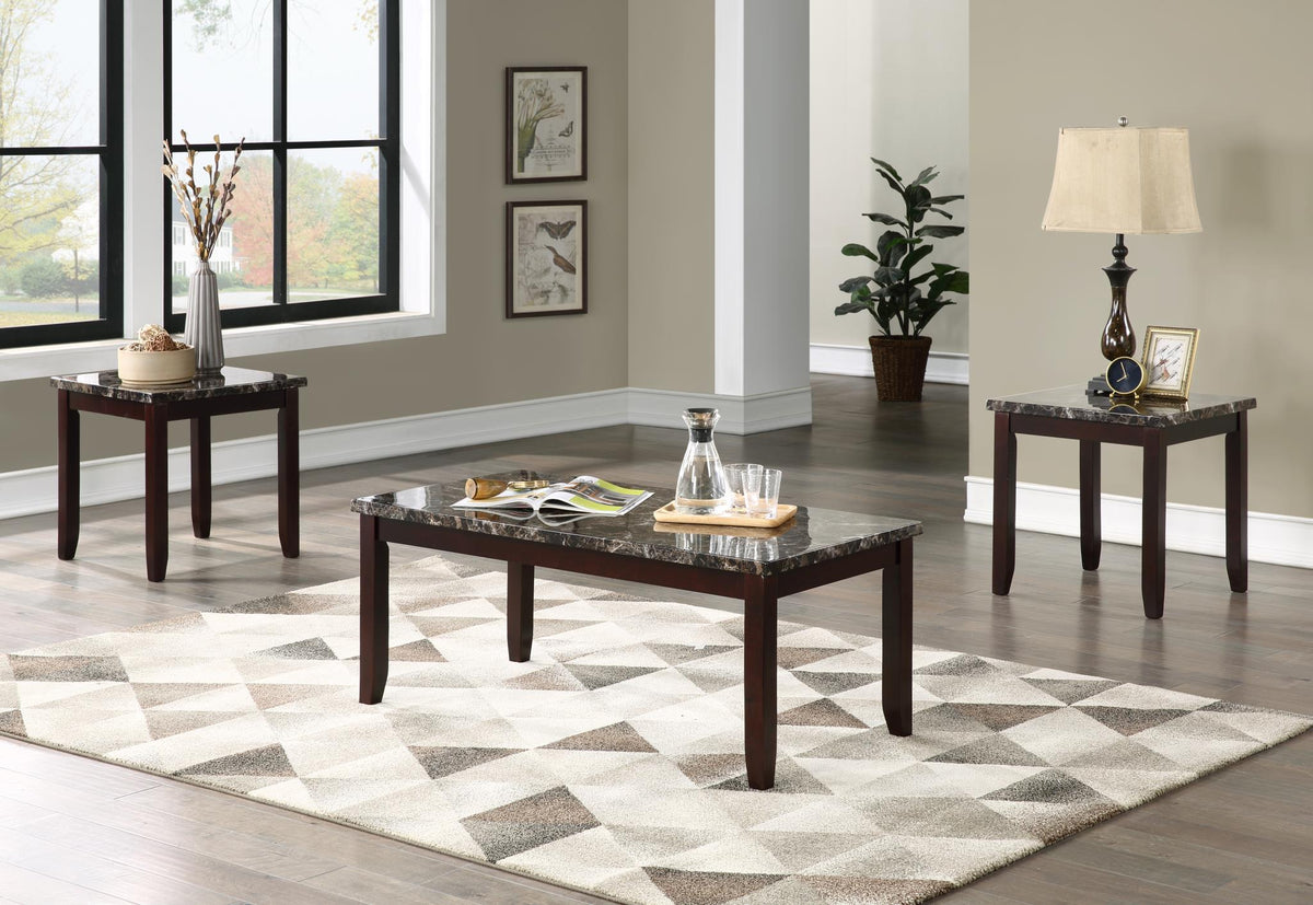 Brown 3-Piece Table Set (T150)