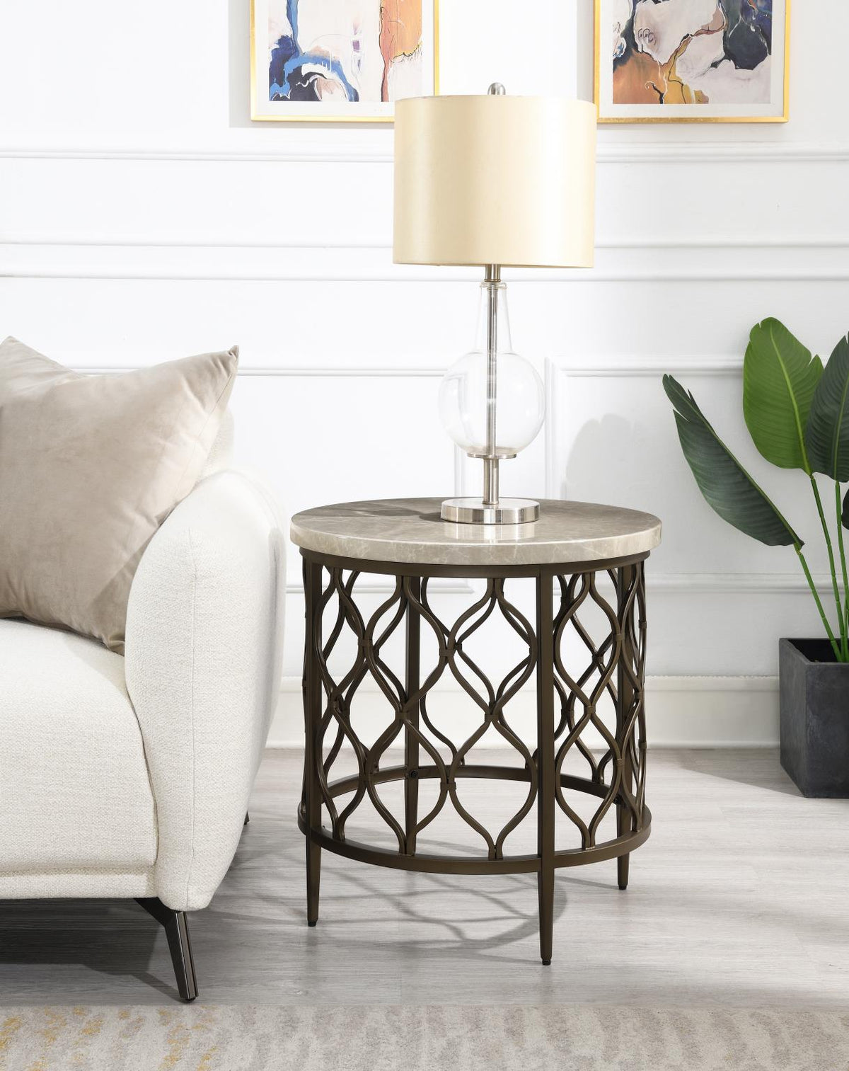 Brown Coffee Table & 2 End Tables