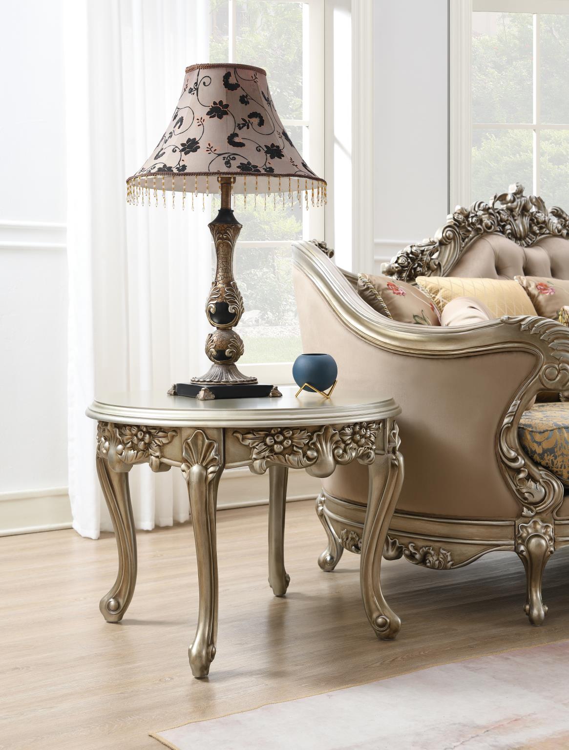 Traditional Champagne Coffee & End Table Set