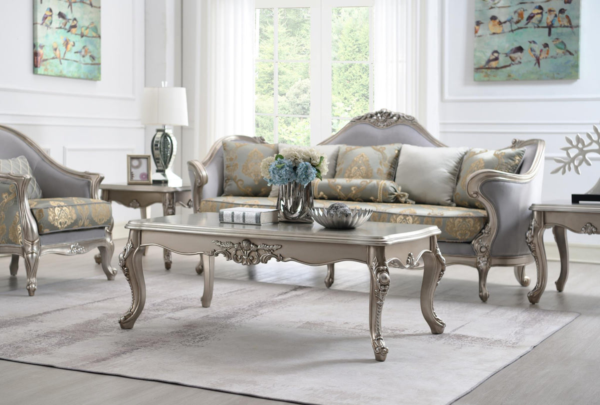 Champagne Silver Traditional Table Set