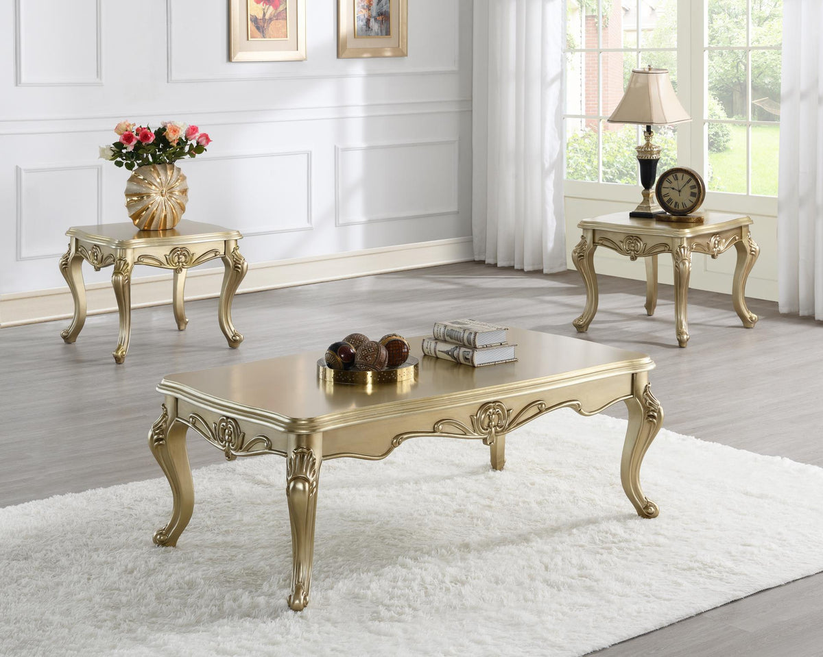 Champagne Gold Traditional Table Set