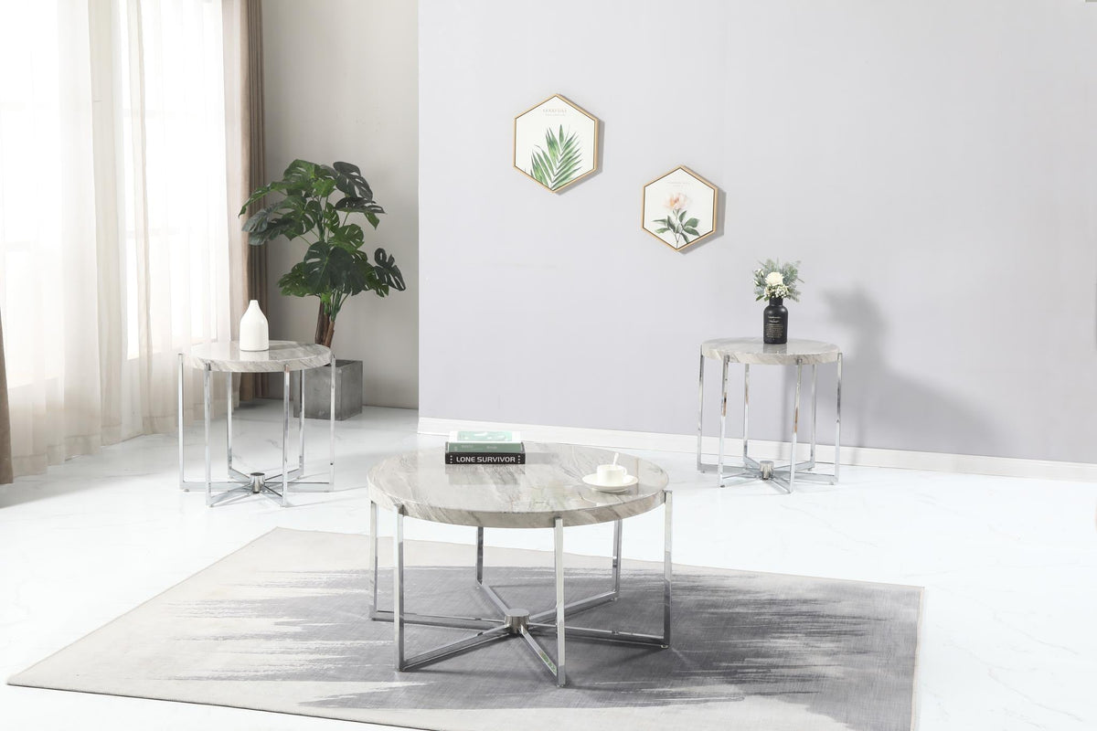 Gray 3-Piece Table Set (T271)
