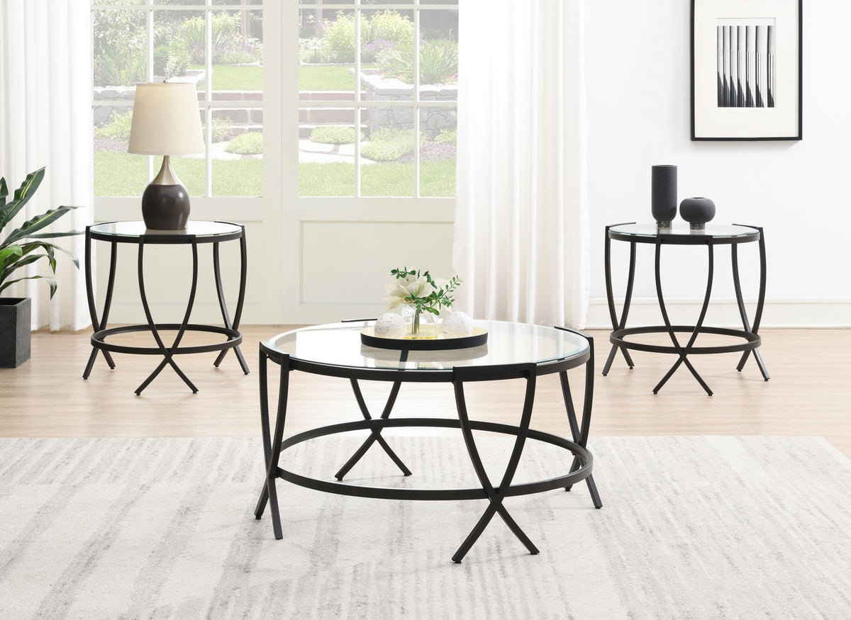 Pepper Coffee Table & 2 End Tables (T275)