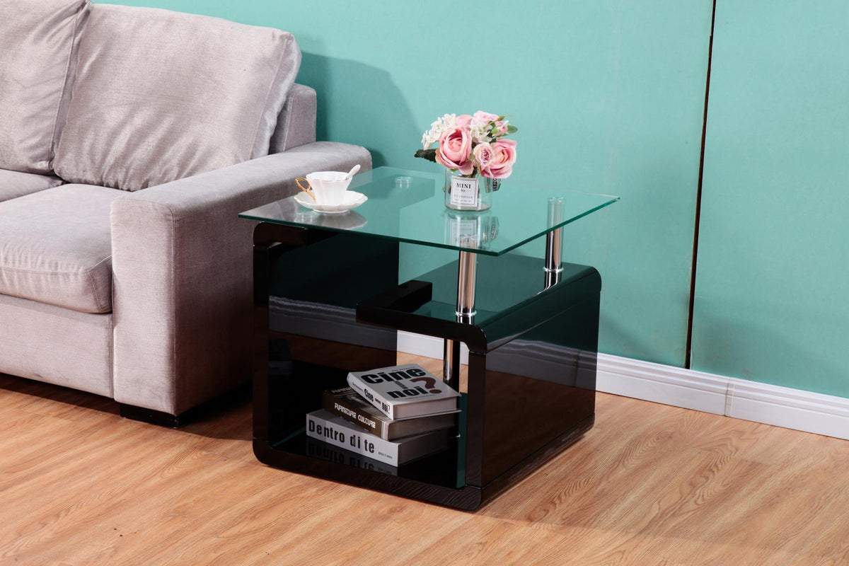 Black Coffee & End Table Set