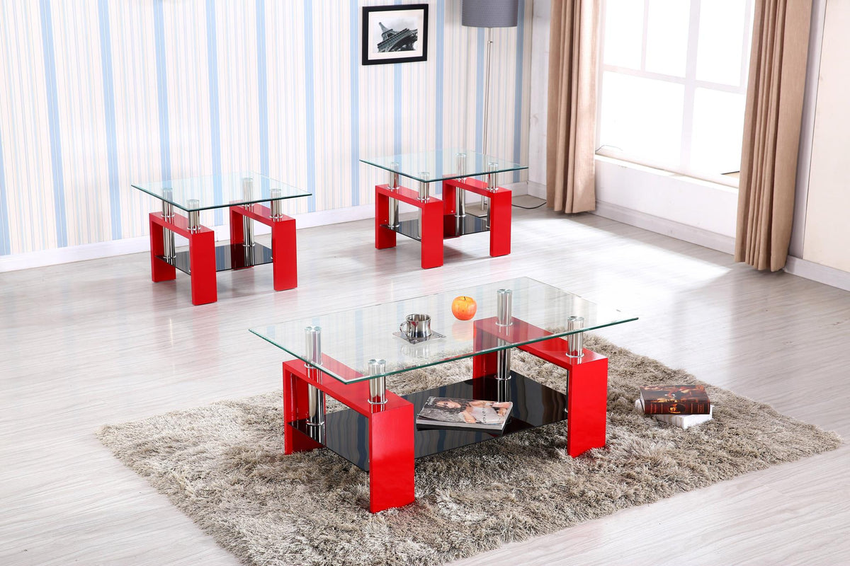 Red Budget Table Set