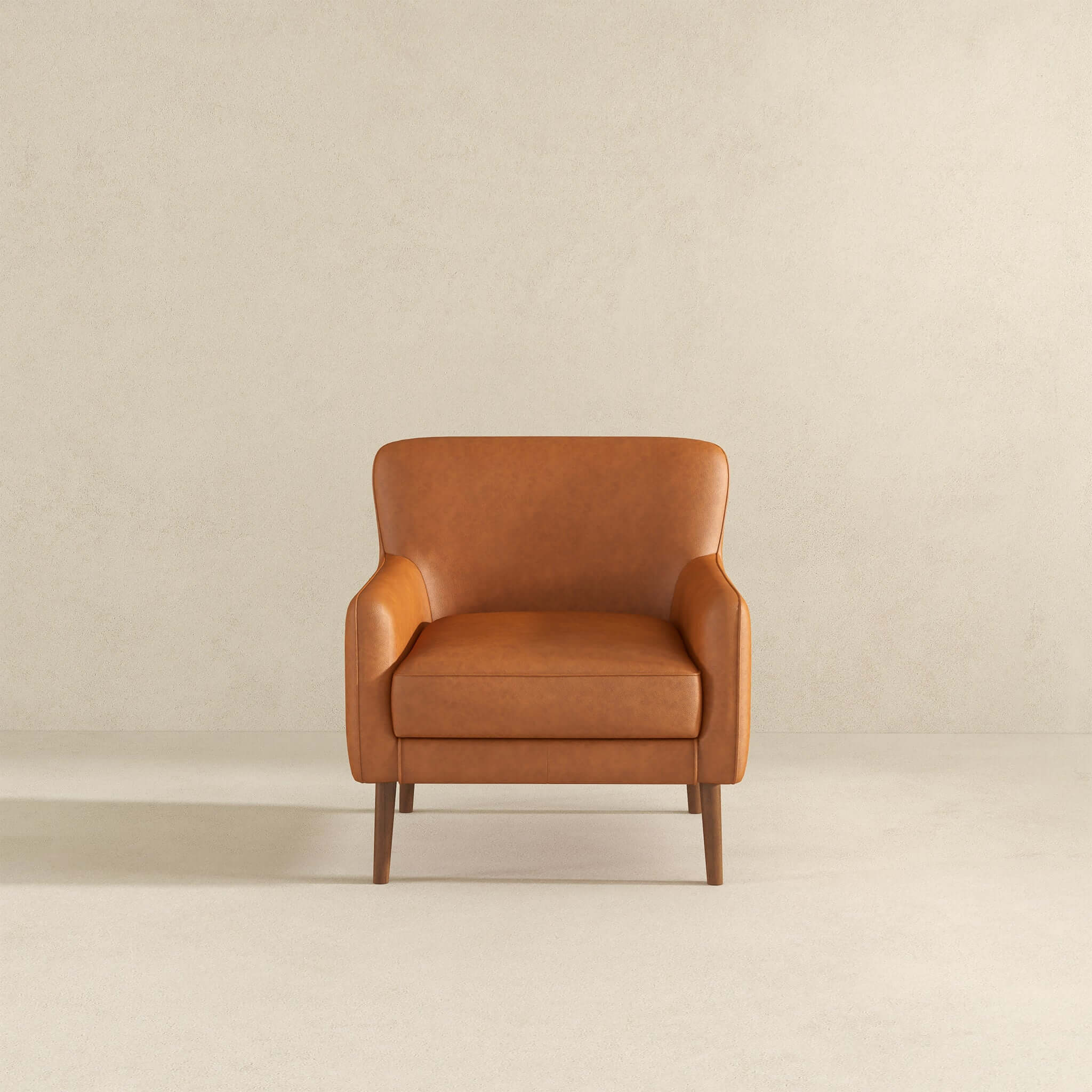 Otio Tan Leather Lounge Chair