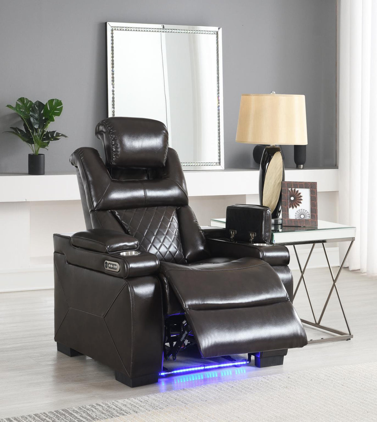 Dark Brown Power Reclining Sofa Collection