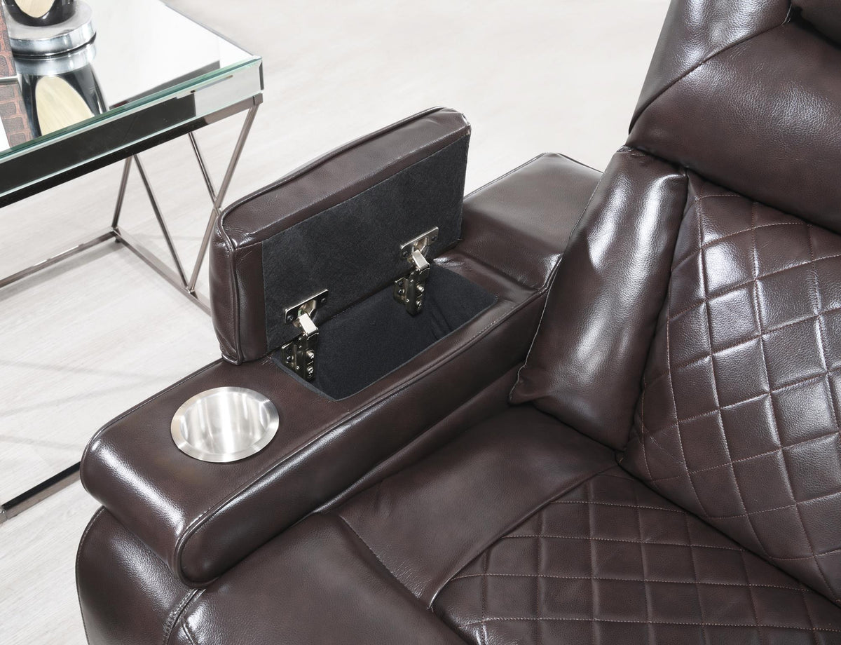 Dark Brown Power Reclining Sofa Collection