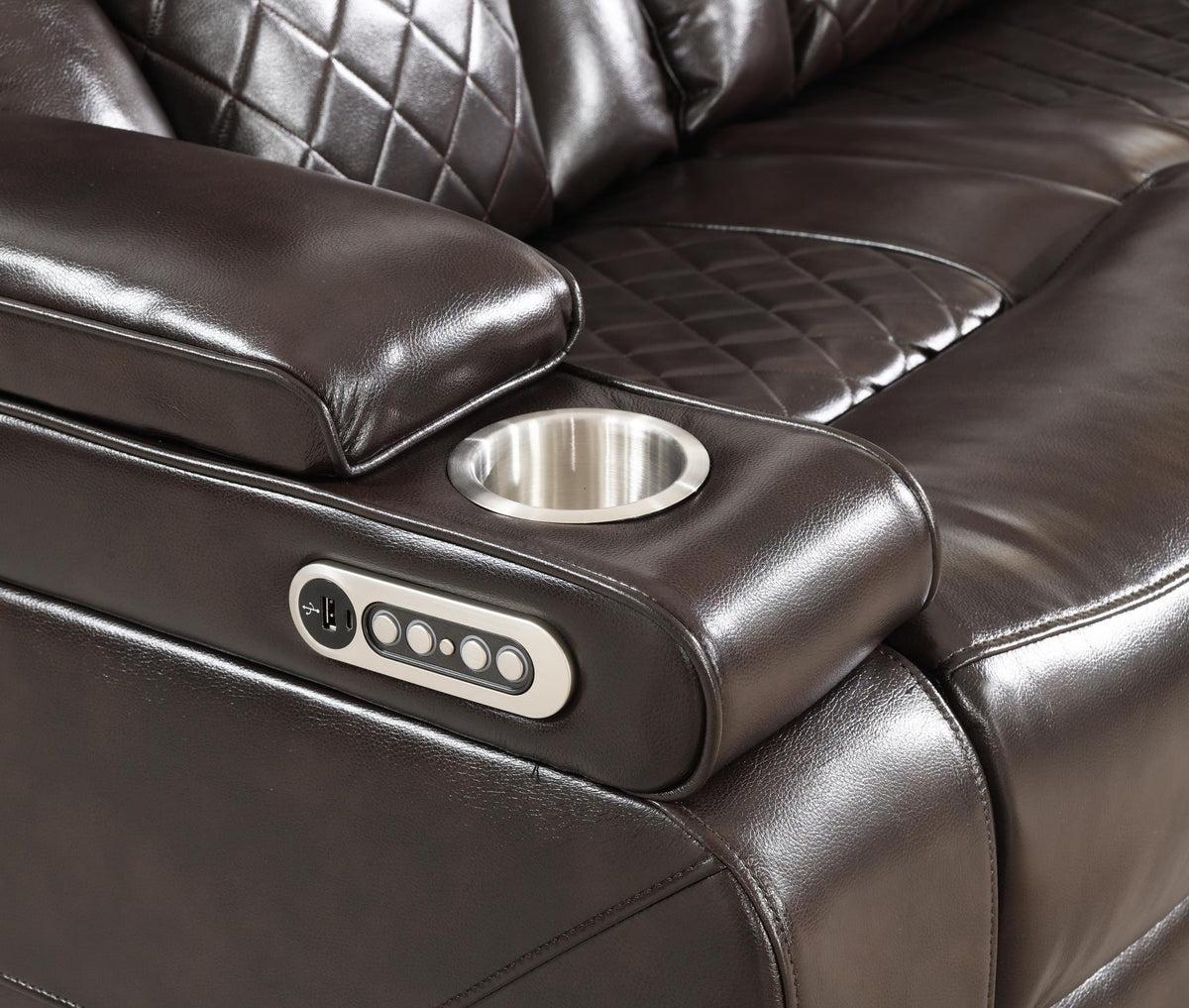 Dark Brown Power Reclining Sofa Collection