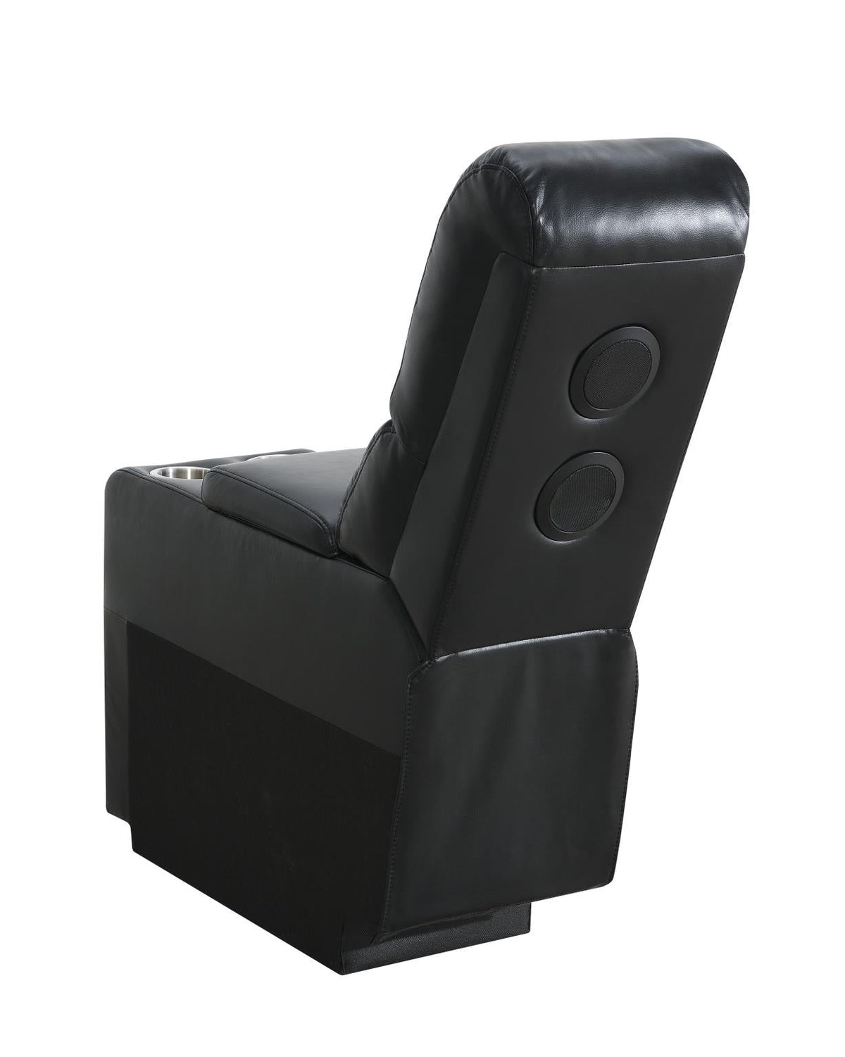 Black LED Motion Sofa Collection with Bluetooth