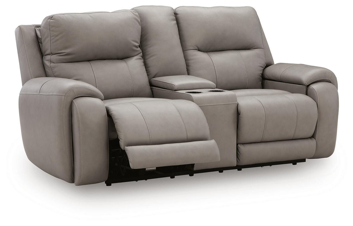 Real Reclining Loveseat by Ashley - image 3