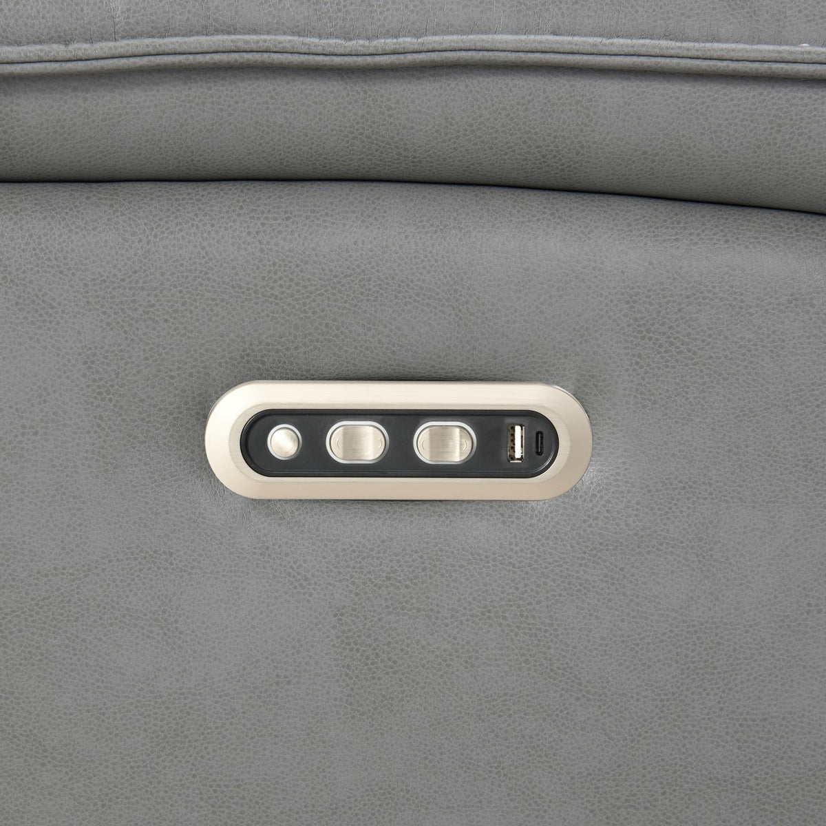 6-Piece Gray Power Reclining Sectional with Power Headrest