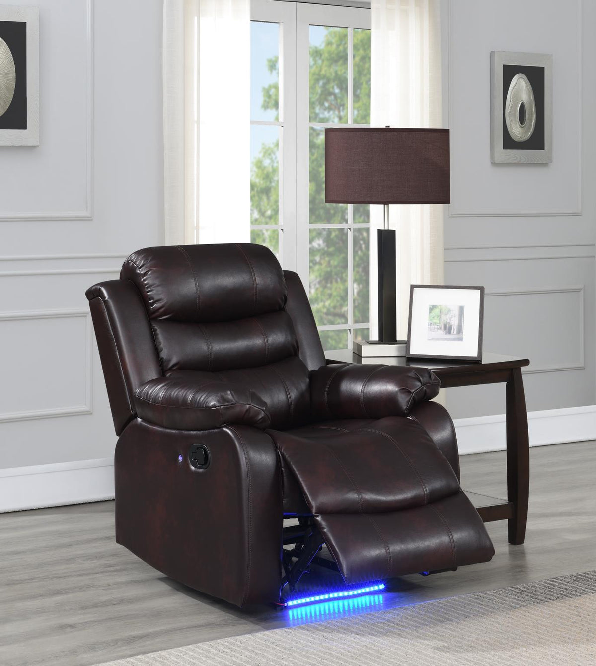 Brown LED Motion Sofa Collection