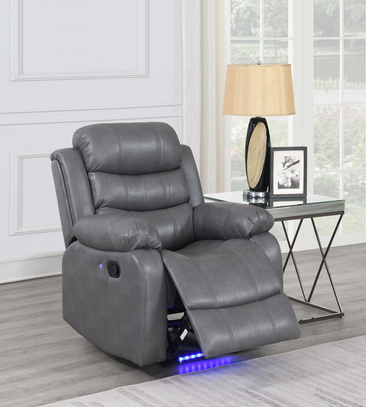 Gray LED Motion Sofa Collection