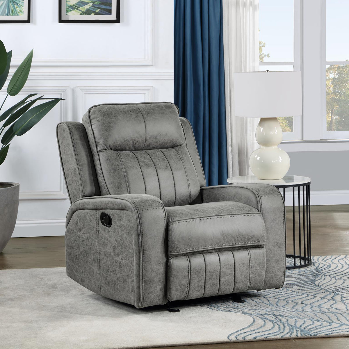 Gray Motion Loveseat