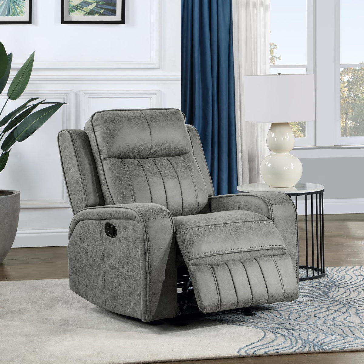 Gray Motion Loveseat