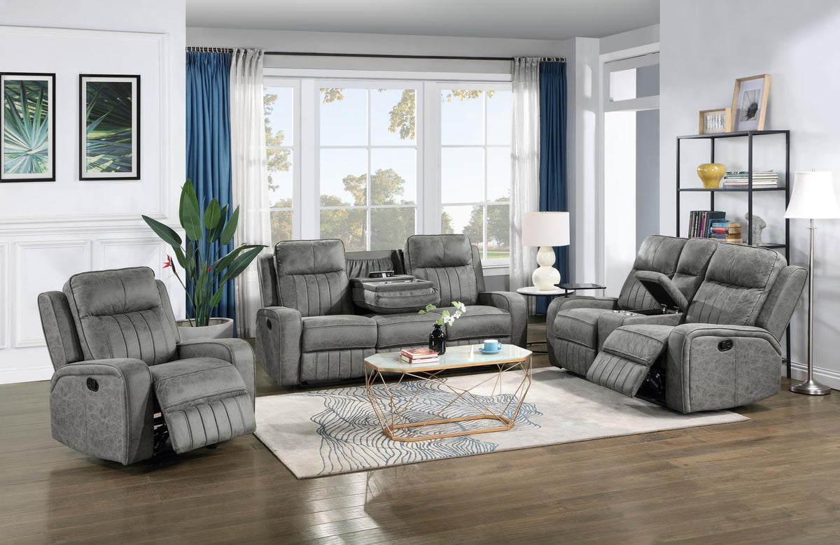 Gray Motion Loveseat