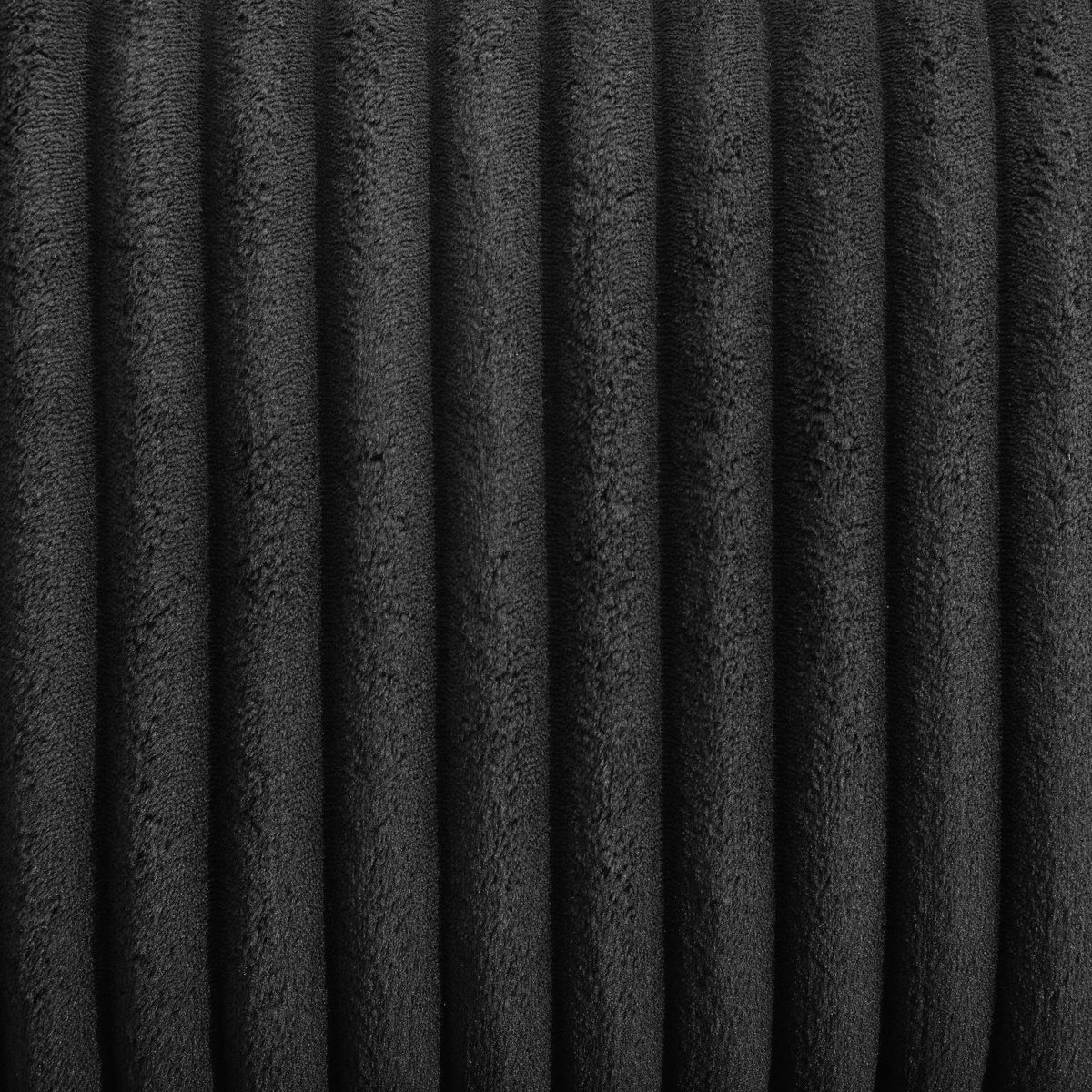 Black Corduroy Motion Sofa with Drop-Down Table