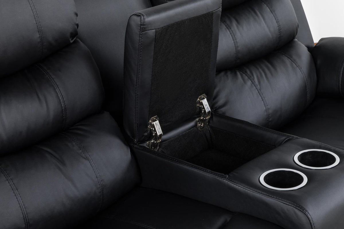 Black Motion Sofa, Loveseat & Chair