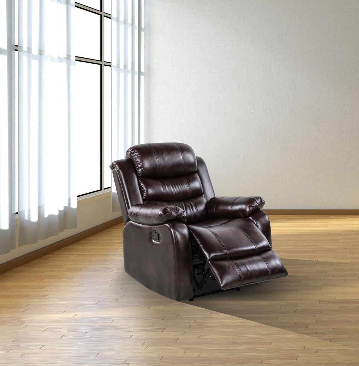 Brown Motion Sofa, Loveseat & Chair