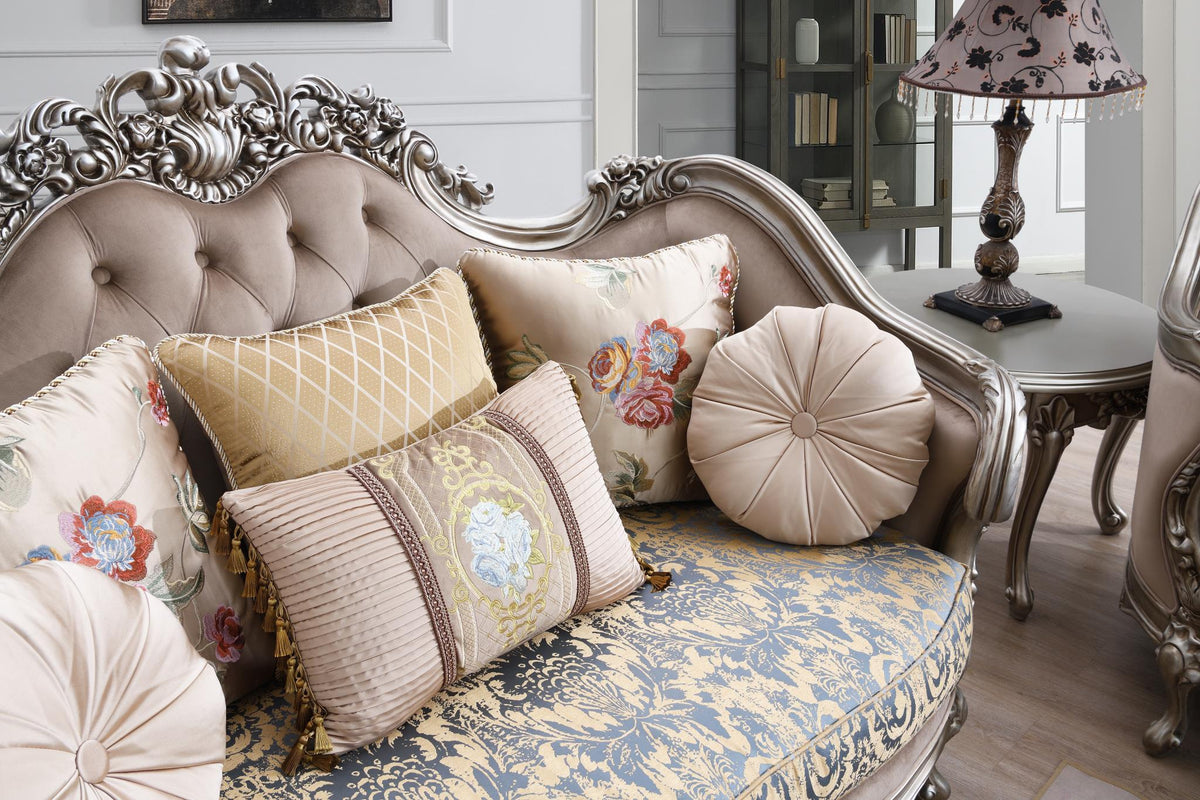 Traditional Brown Sofa & Loveseat Collection