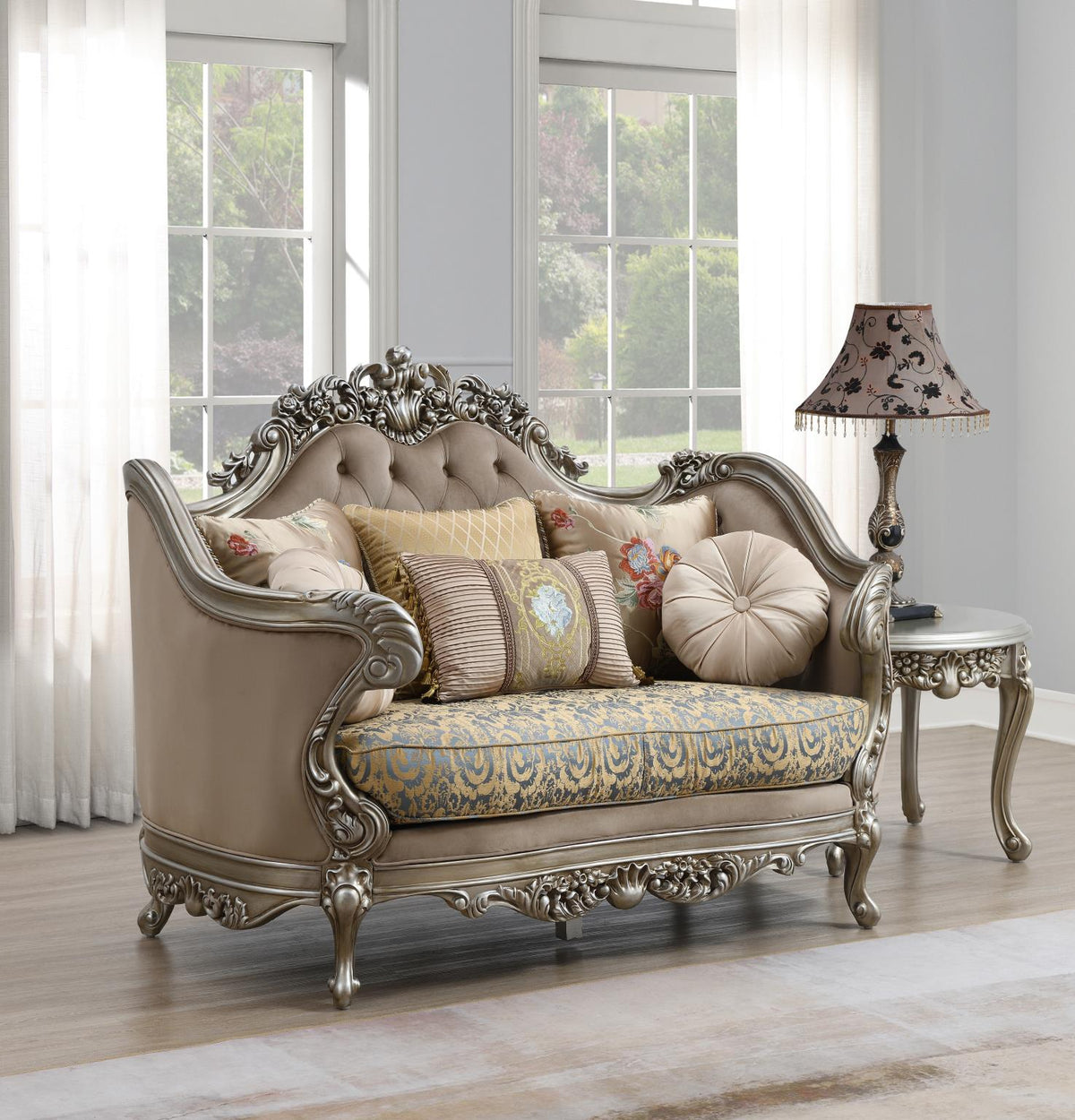 Traditional Brown Sofa & Loveseat Collection
