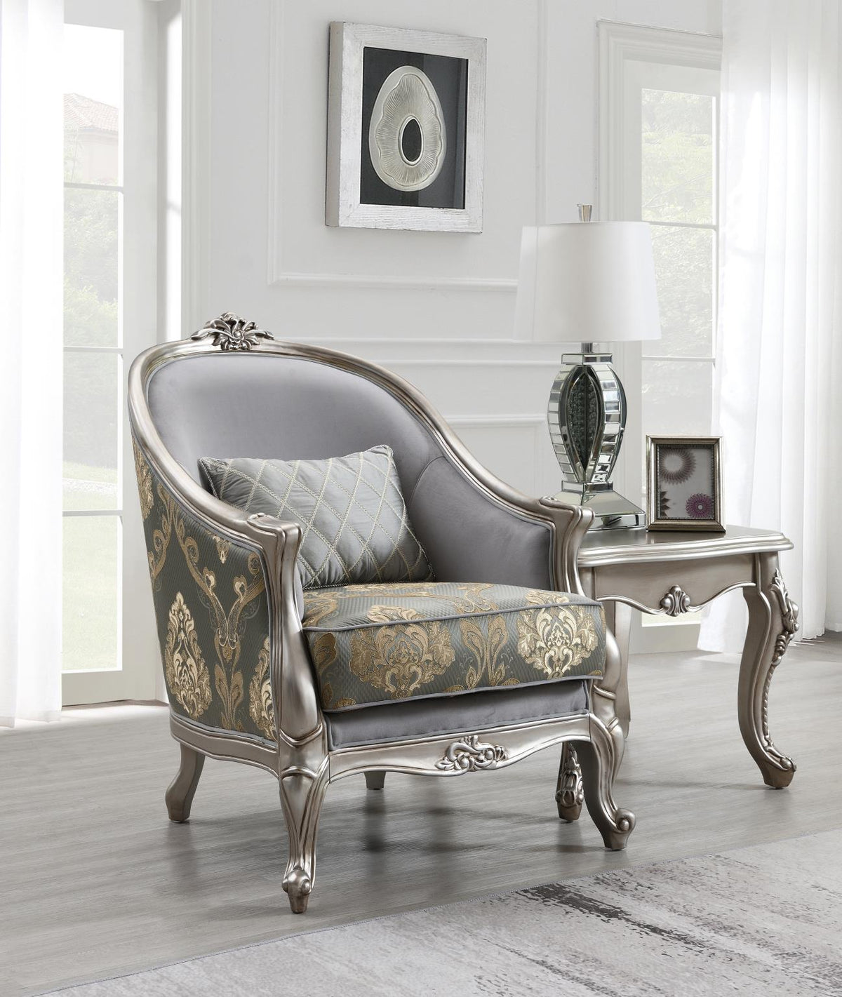Traditional Gray Sofa & Loveseat Collection
