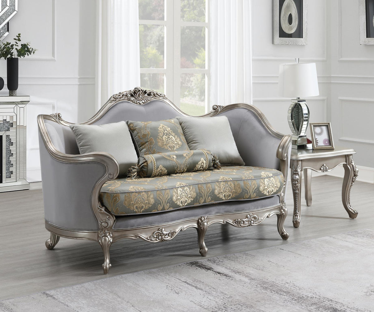 Traditional Gray Sofa & Loveseat Collection