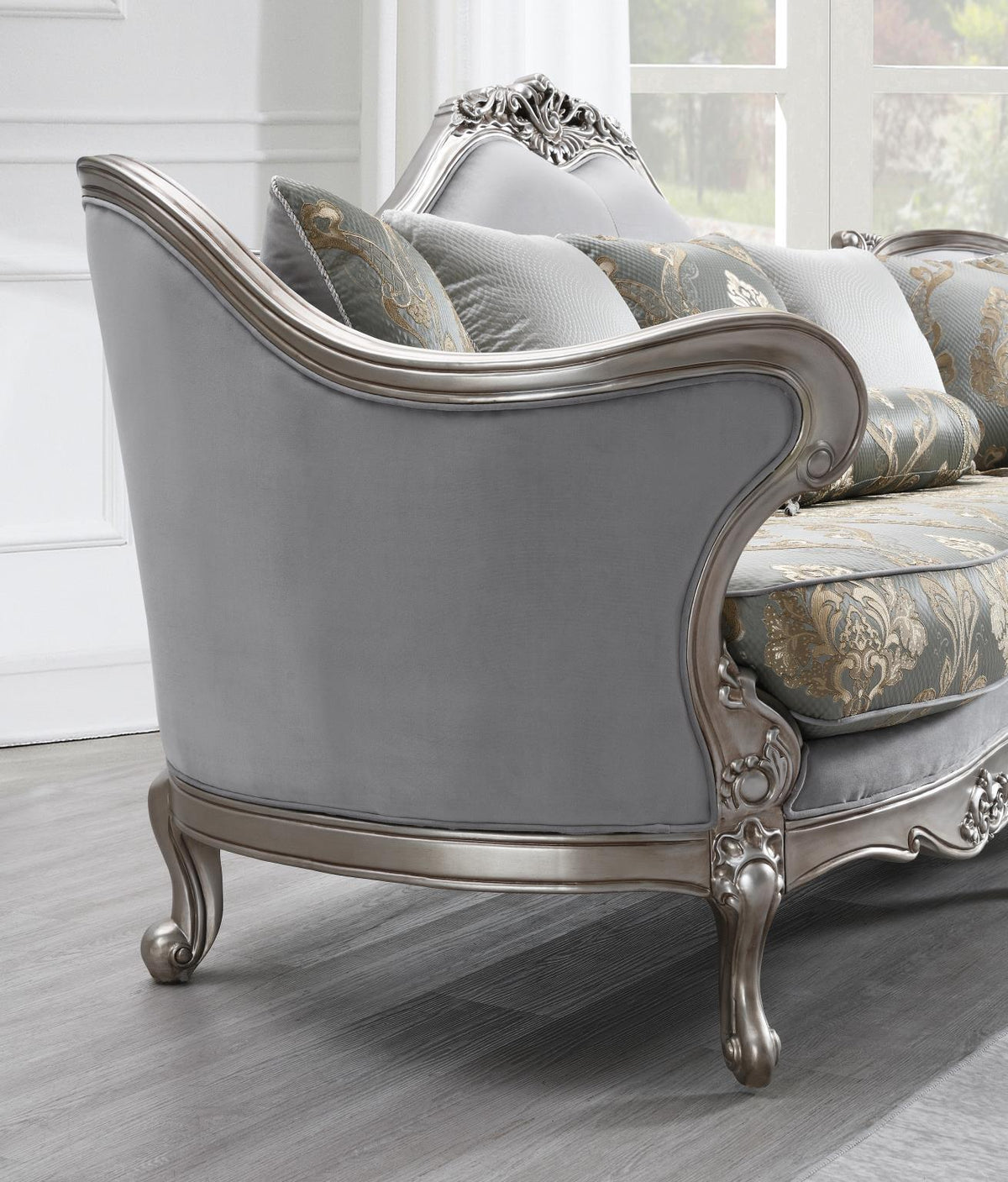 Traditional Gray Sofa & Loveseat Collection