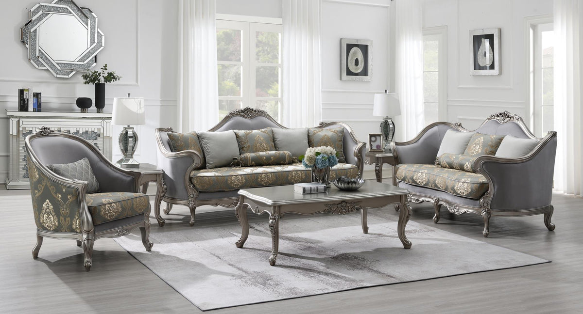 Traditional Gray Sofa & Loveseat Collection