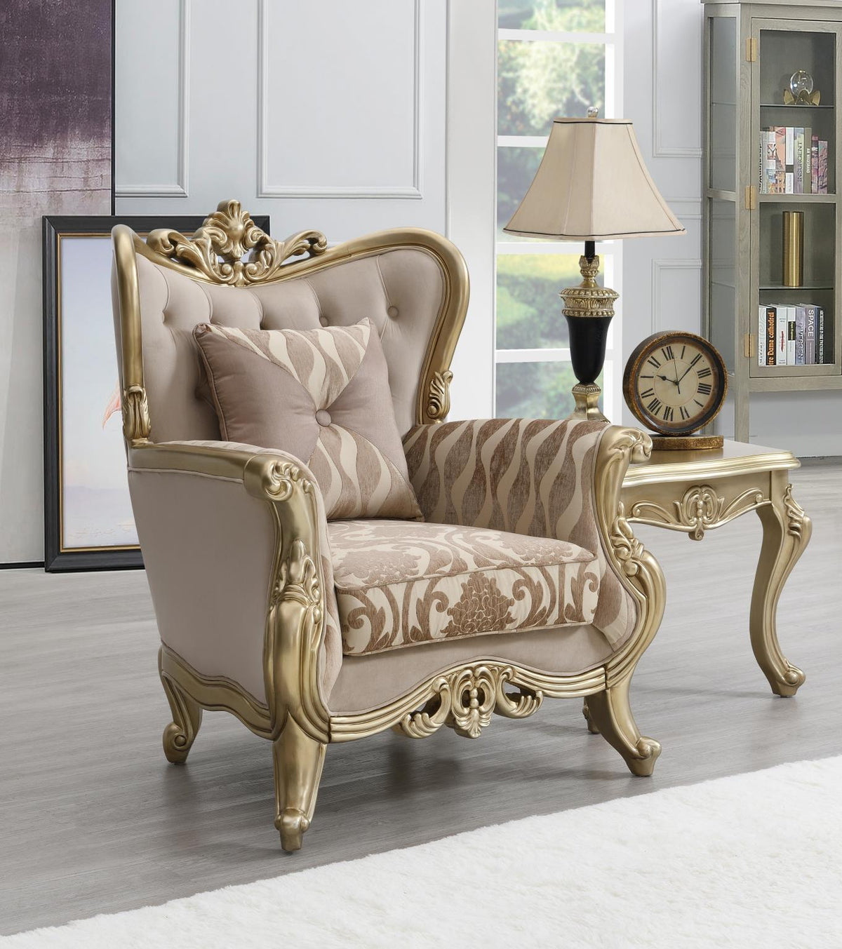 Traditional Beige Sofa & Loveseat Collection