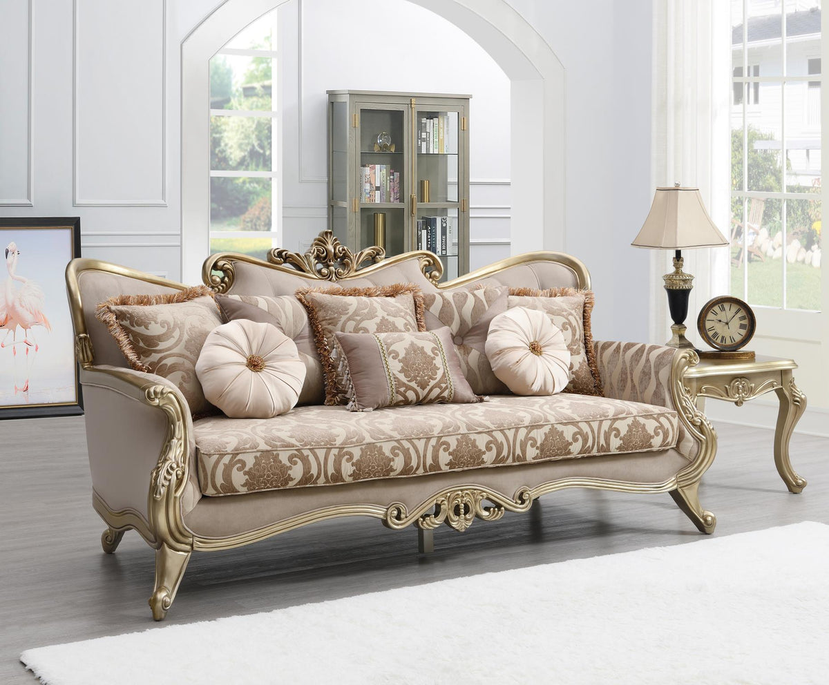 Traditional Beige Sofa & Loveseat Collection