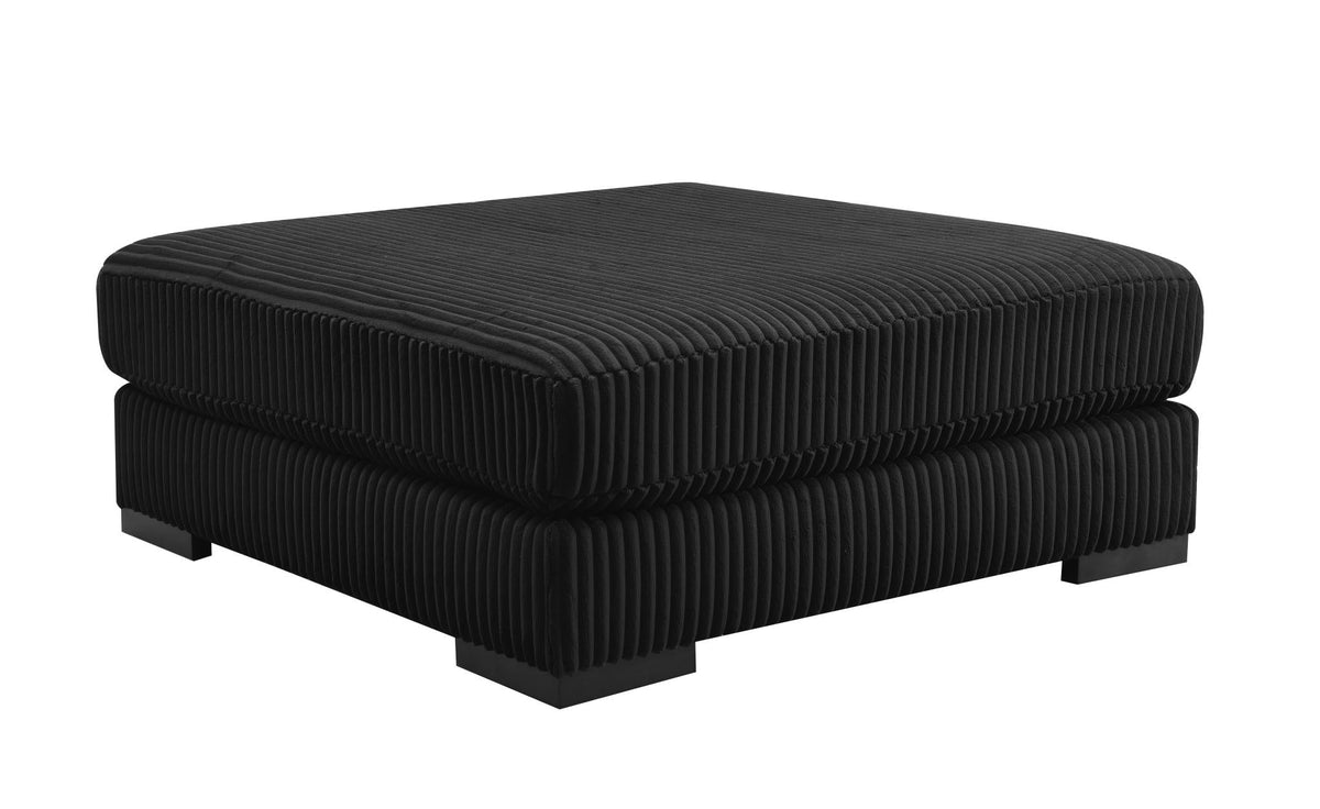 Black Modular Sectional with USB-C & Speaker Console