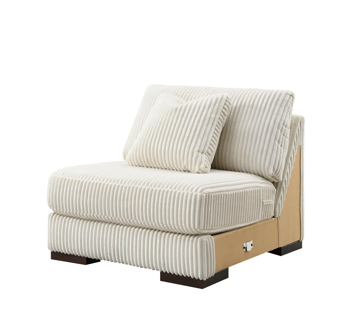 Ivory Modular Sectional with Speaker Console
