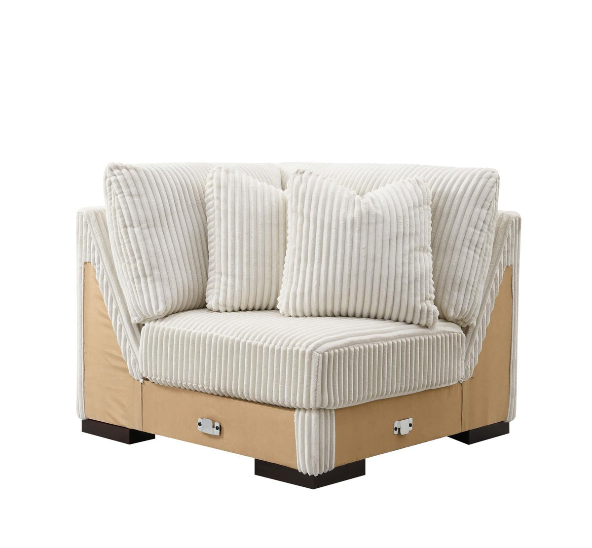 Ivory Modular Sectional with Speaker Console