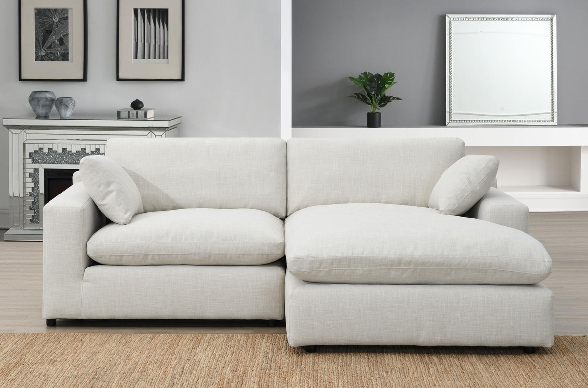 Linen Modular Sectional with USB-C Charging