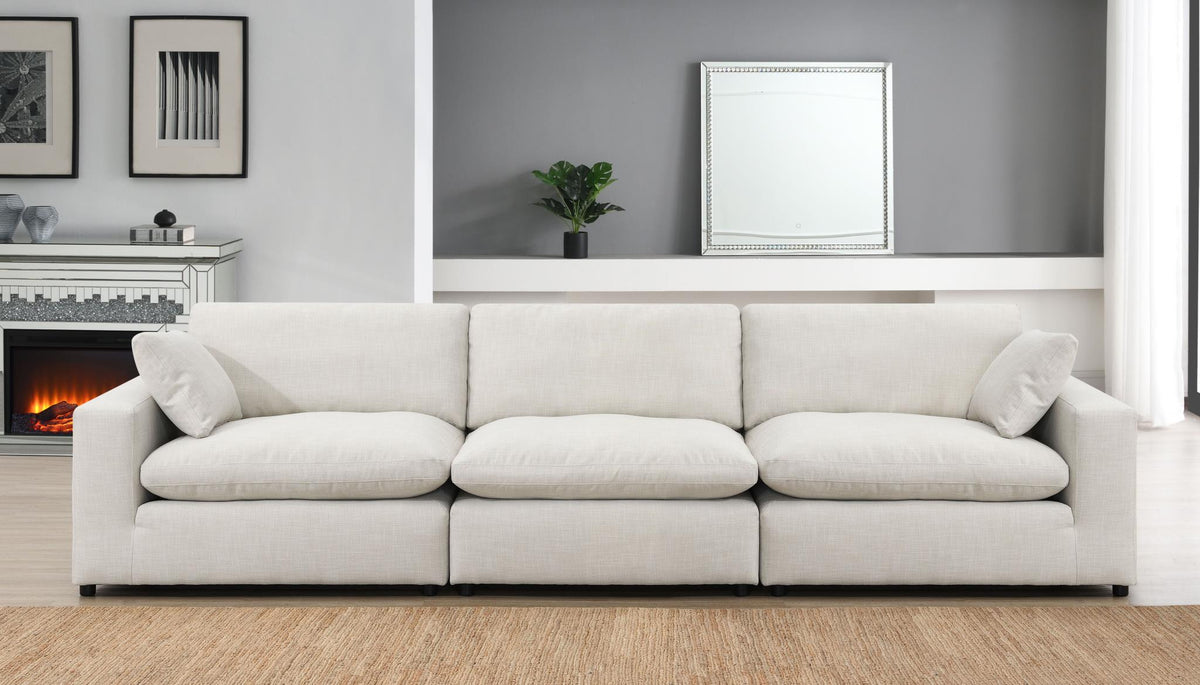 Linen Modular Sectional with USB-C Charging