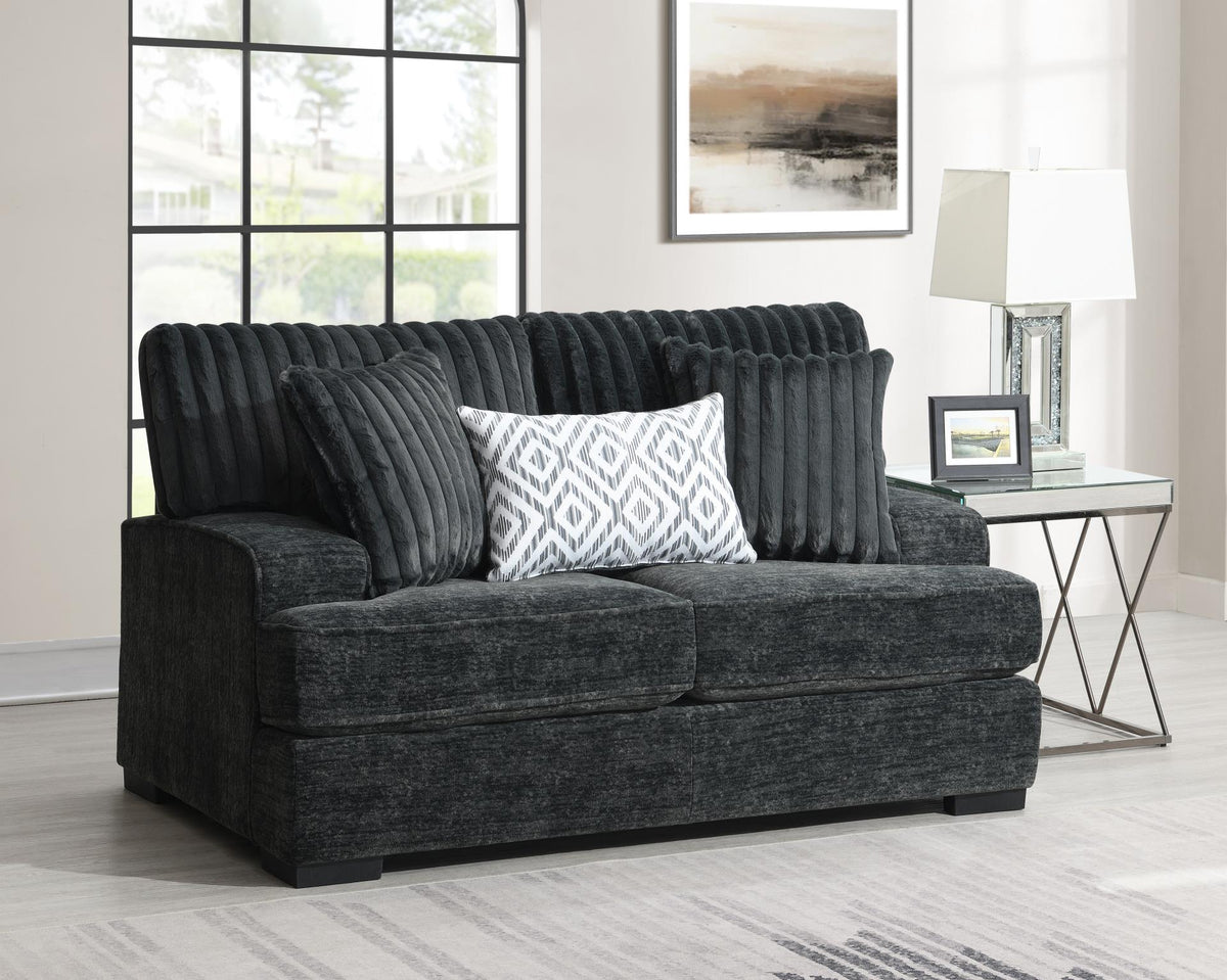 Charcoal Upholstered Seating Group