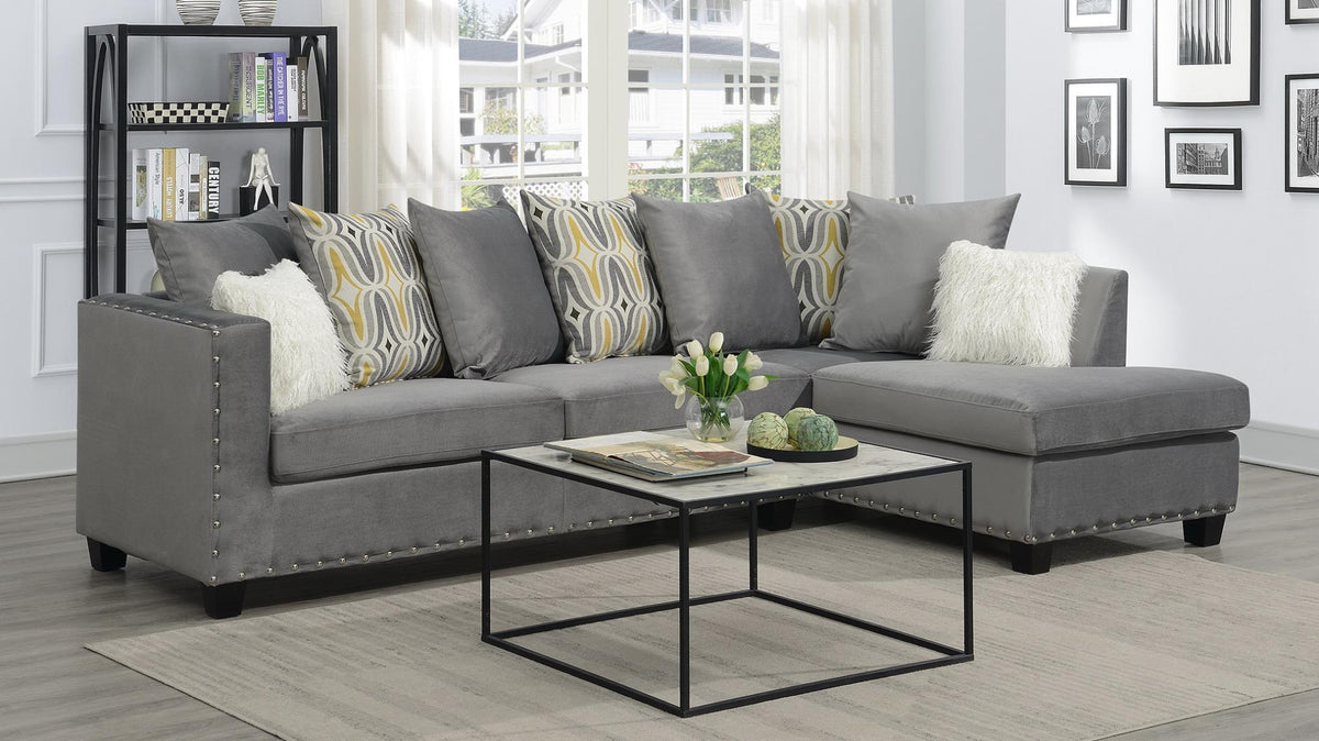 Gray 2-Piece Sectional