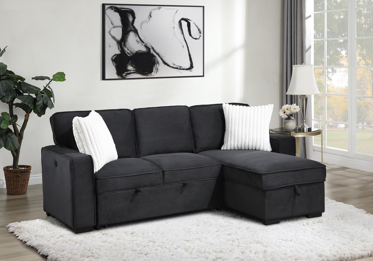 Black Sofa Chaise Sectional