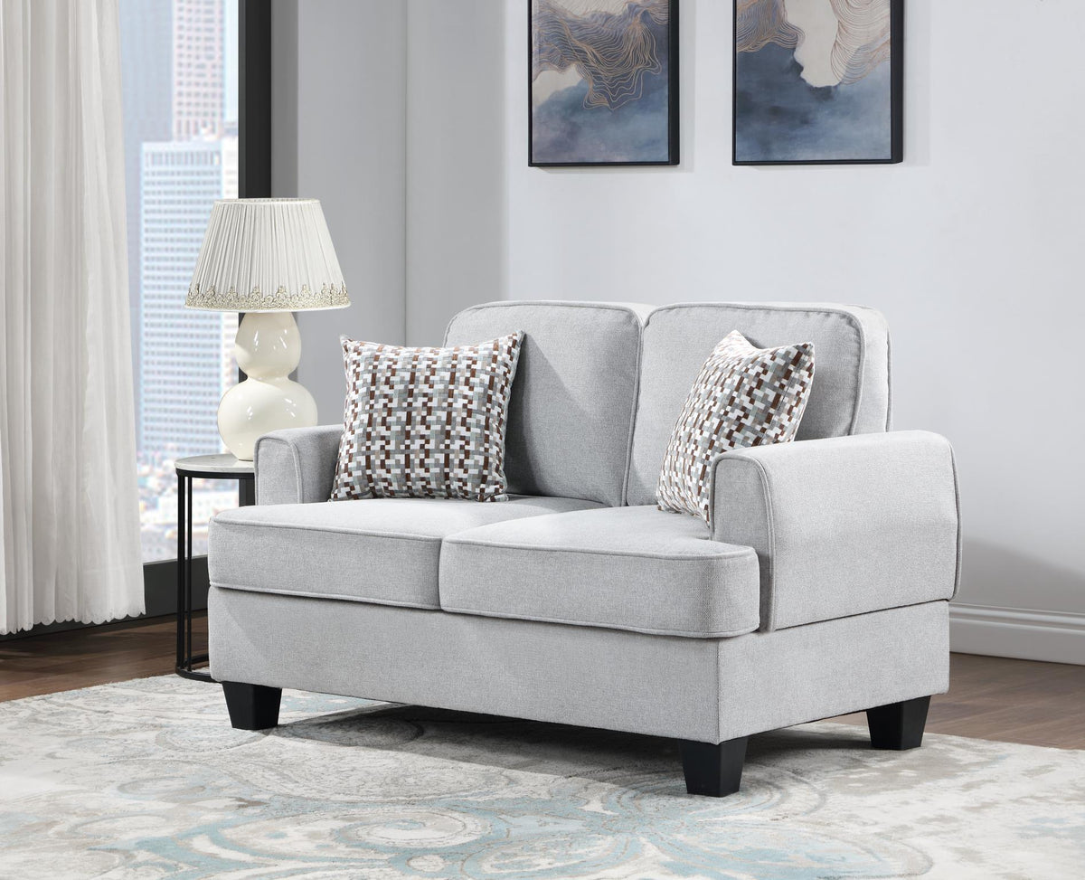 Silver Sofa, Loveseat & Chair