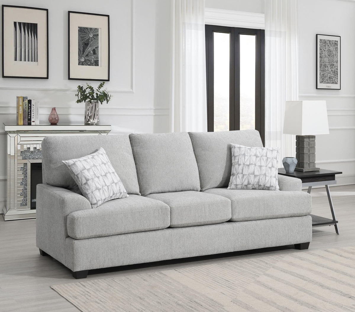 Gray Sofa, Loveseat & Chair Collection