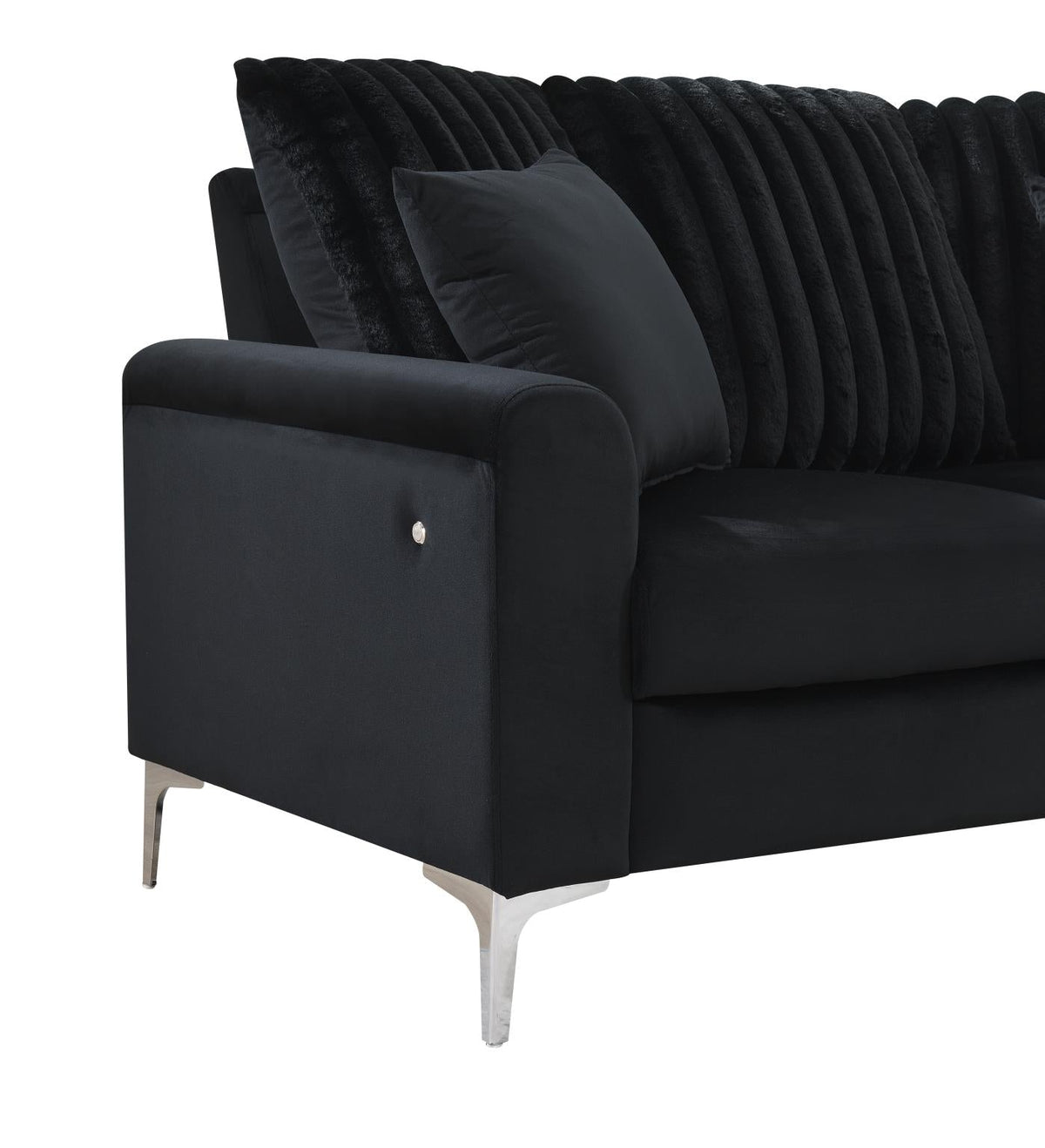 Black LED Sofa, Loveseat & Chair