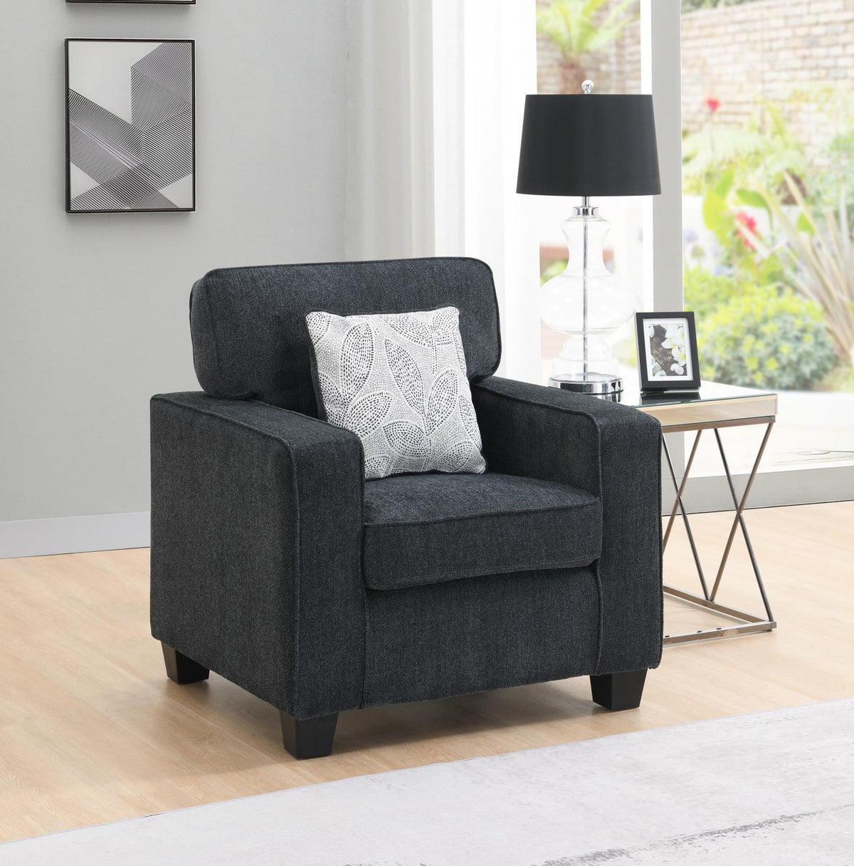 Slate Gray Sofa, Loveseat & Chair