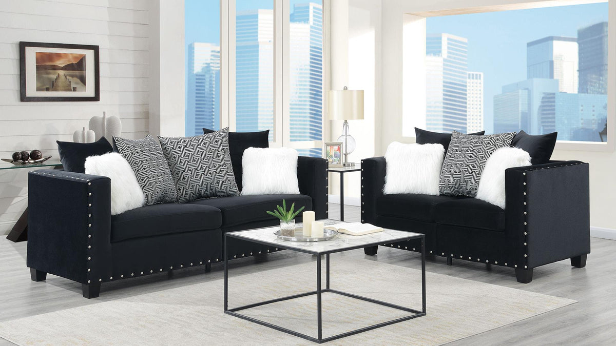 Black Contemporary Sofa Collection