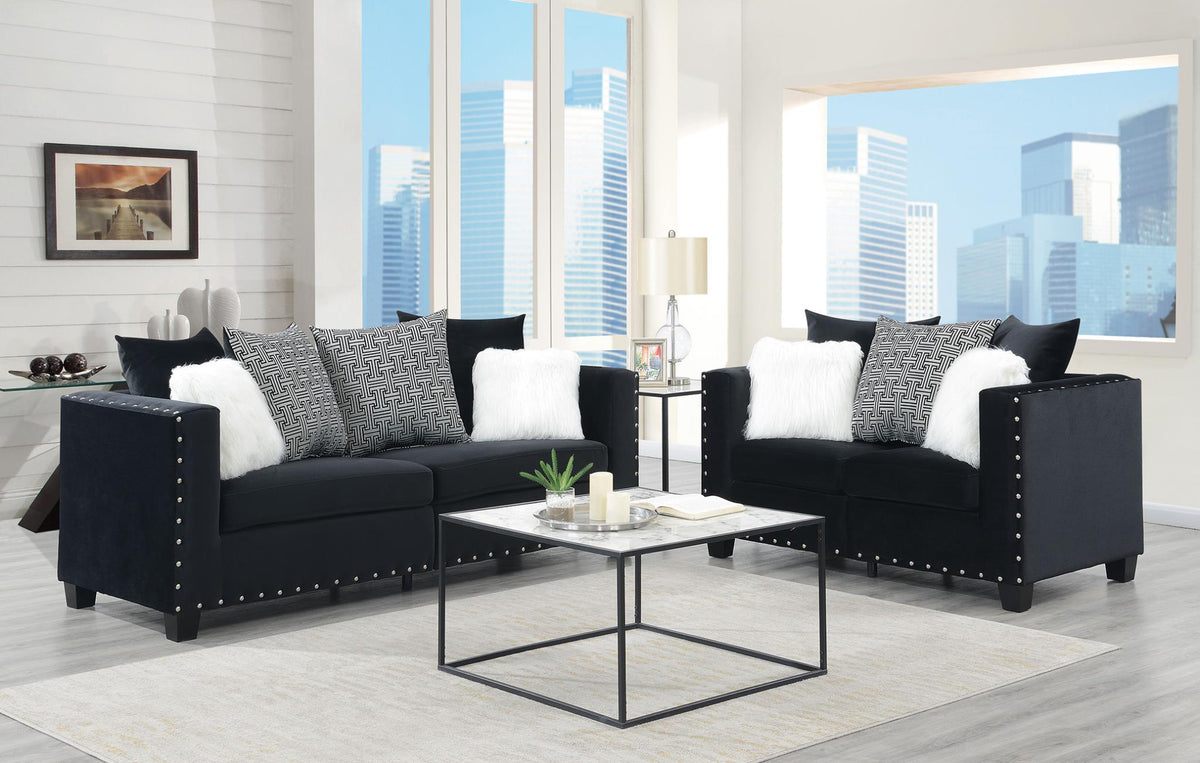 Black Contemporary Sofa Collection