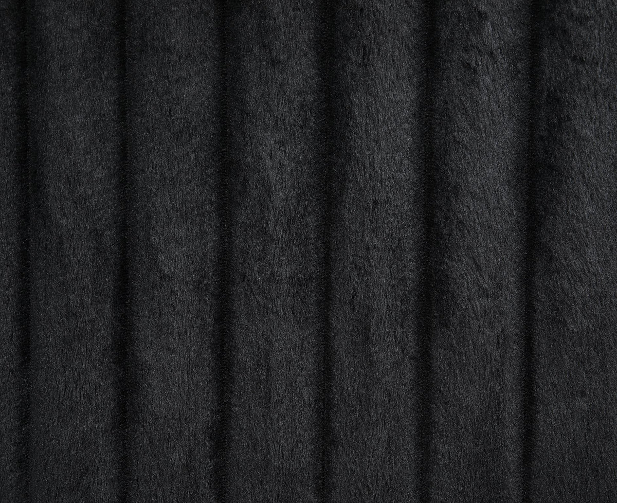 Black Corduroy Power 3-Piece Sectional with Bluetooth Speaker