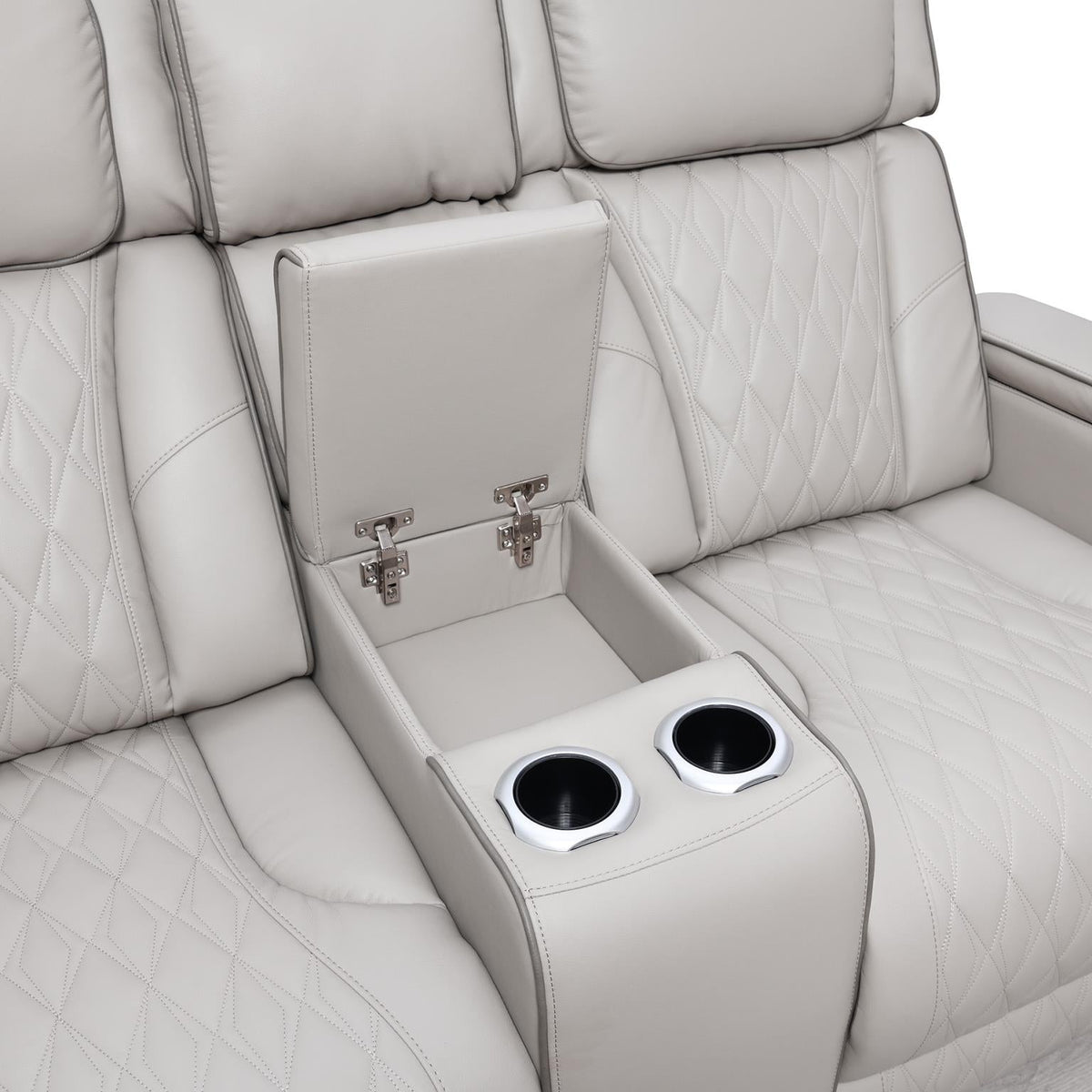 Gray Power Reclining Collection with Heat & Massage