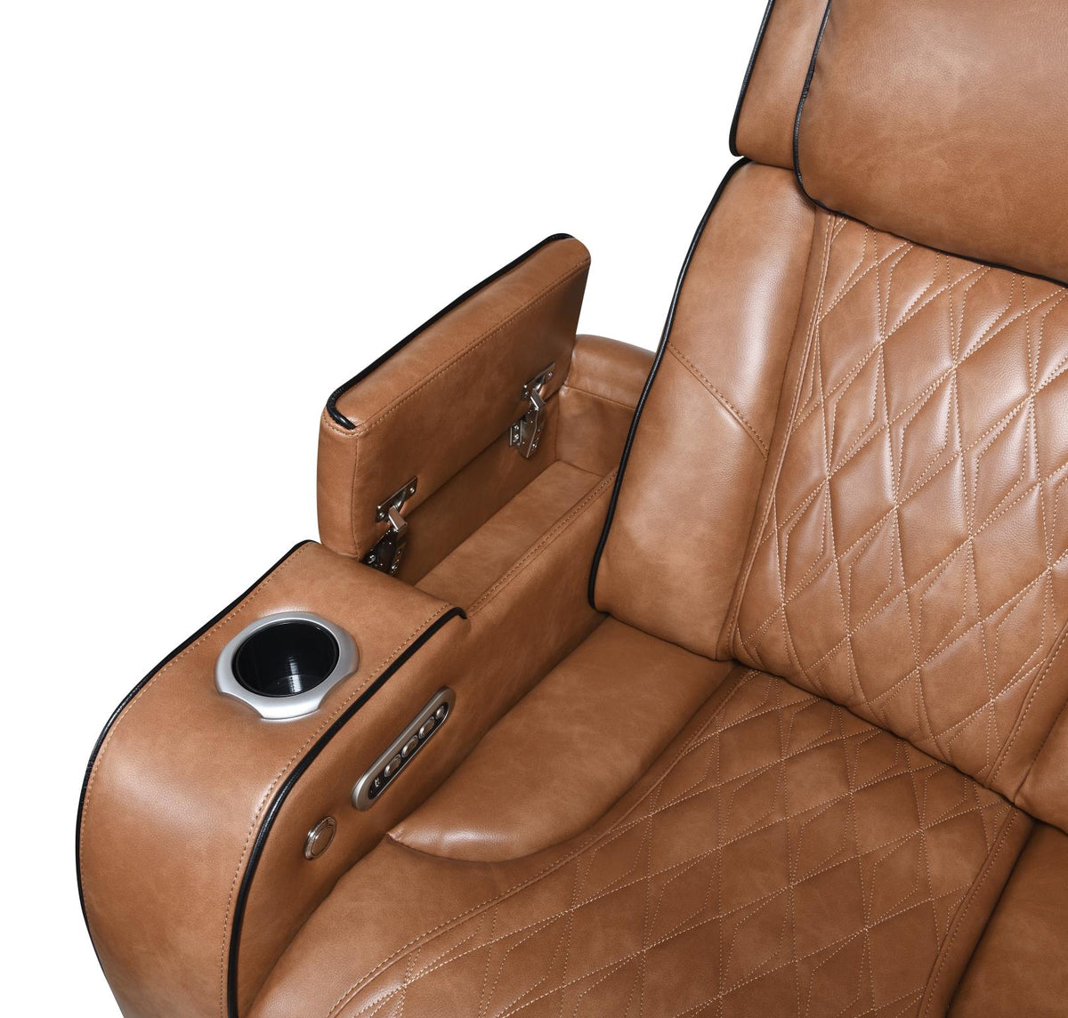 Brown Power Reclining Collection with Heat & Massage