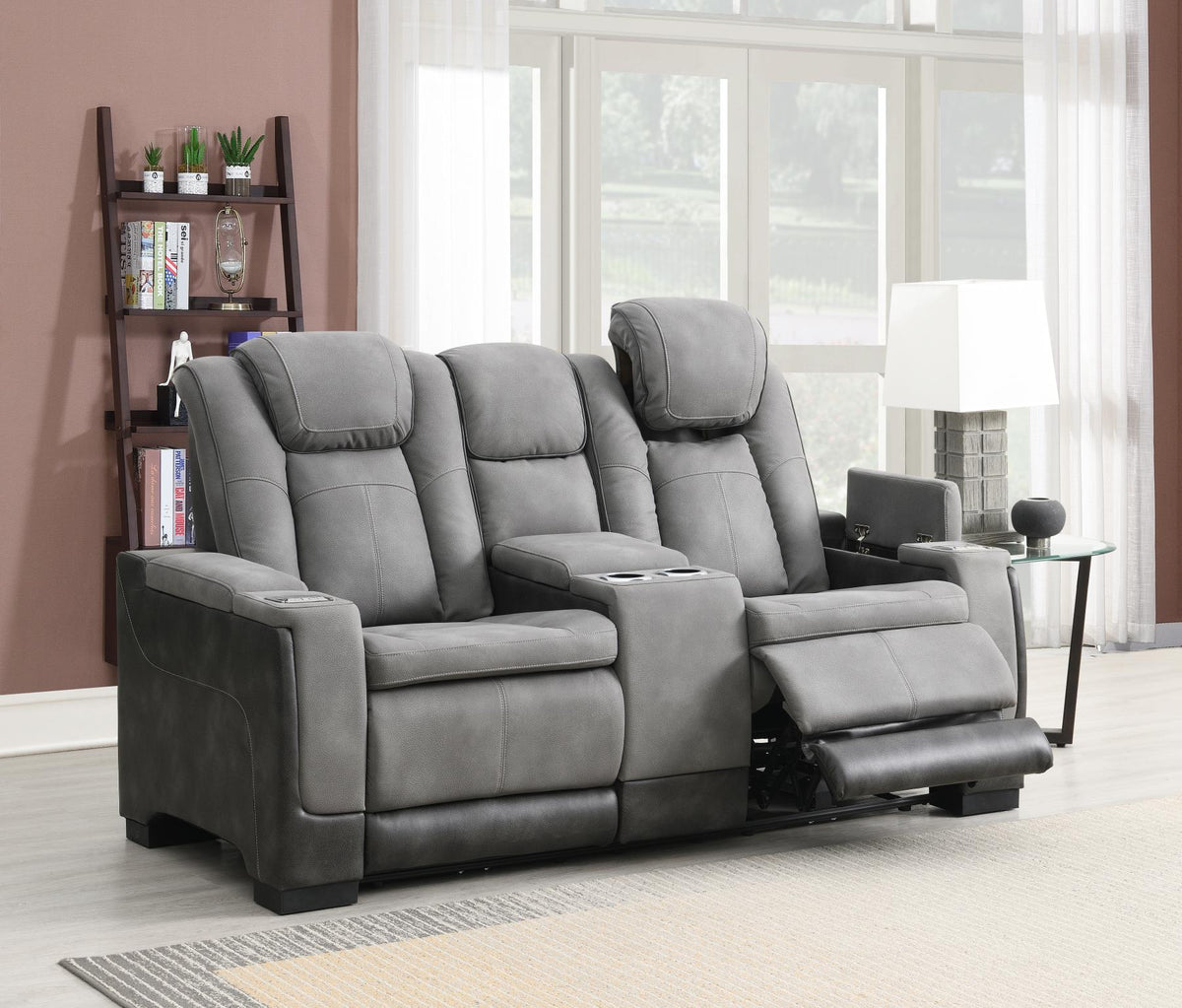 Slate Power Reclining Collection with USB Charging